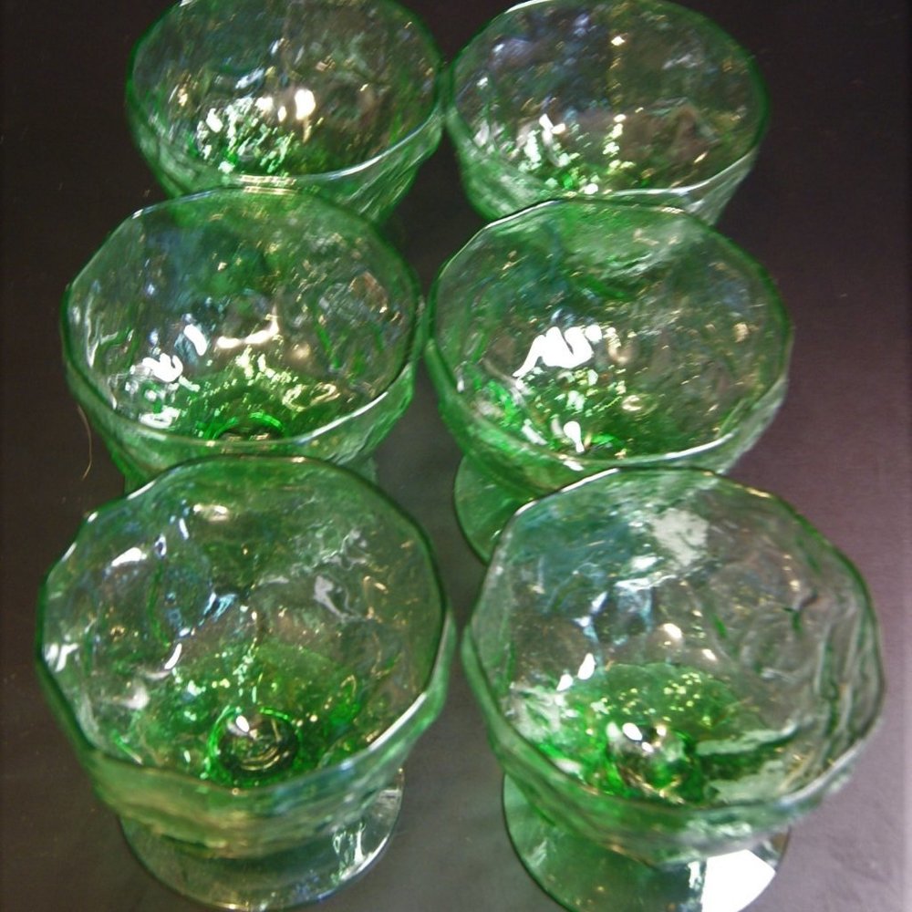 6 PEDESTAL DESSERT BOWLS - Picture 10 of 11